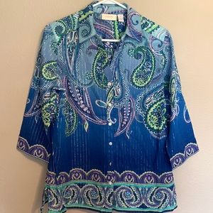🌺🌺🌺Chicos SZ 1 blouse LIKE NEW!!